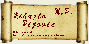Mihajlo Pijović vizit kartica